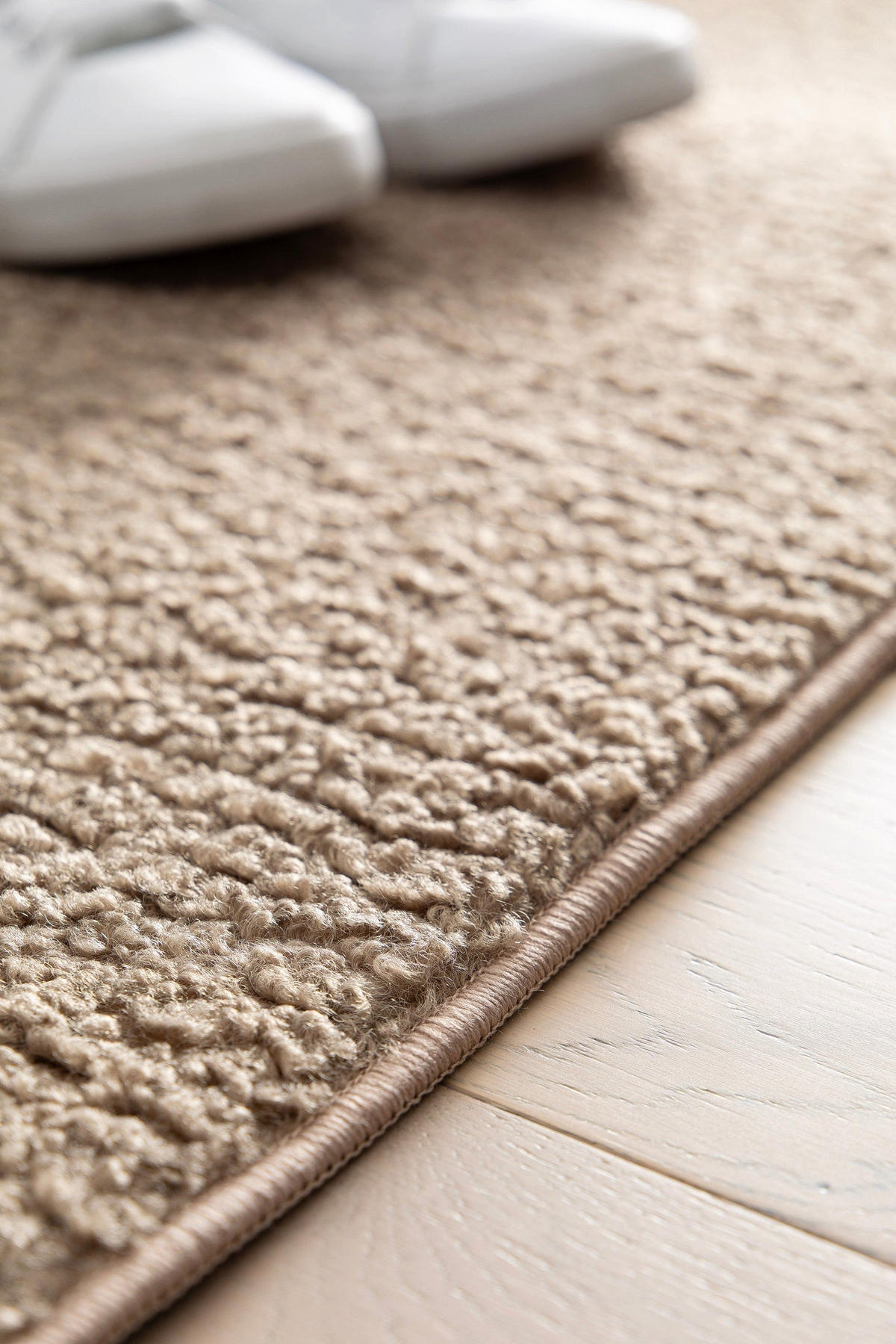 TEPPICH, Zeitgenössischer im Lammfell-Look taupe - Taupe, Textil (160/230cm) - AFK Living