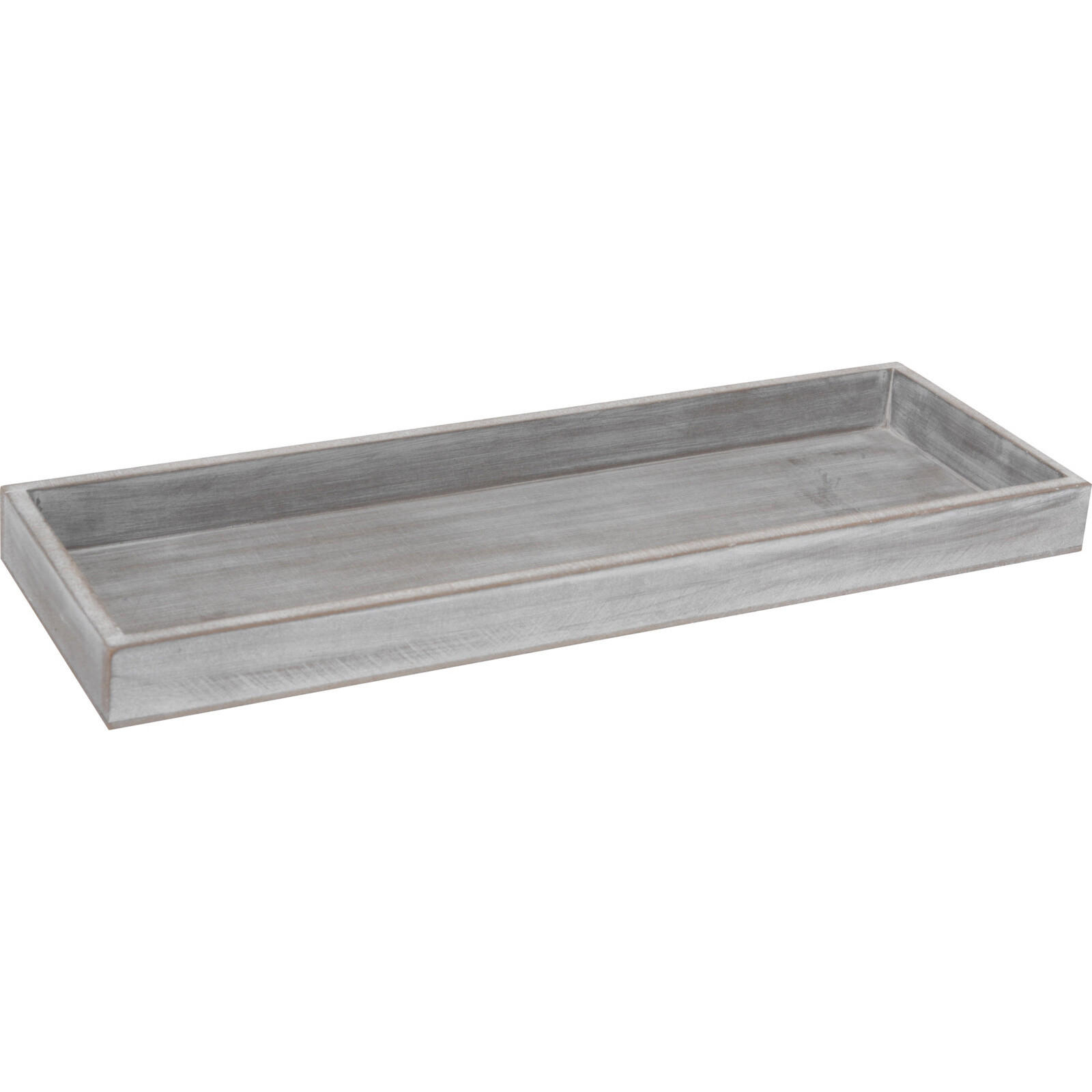 DEKOTABLETT aus Holz Grau 14,1/40,2/2,8 cm - Grau, Holzwerkstoff (40.2/2.8/14.1cm) - Home Styling Collection