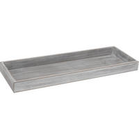 DEKOTABLETT aus Holz Grau 14,1/40,2/2,8 cm - Grau, Holzwerkstoff (40.2/2.8/14.1cm) - Home Styling Collection