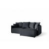 ECKSOFA Minea Mit Schlaffunktion - Anthrazit, Holzwerkstoff/Textil (221/153cm) - Fun Möbel