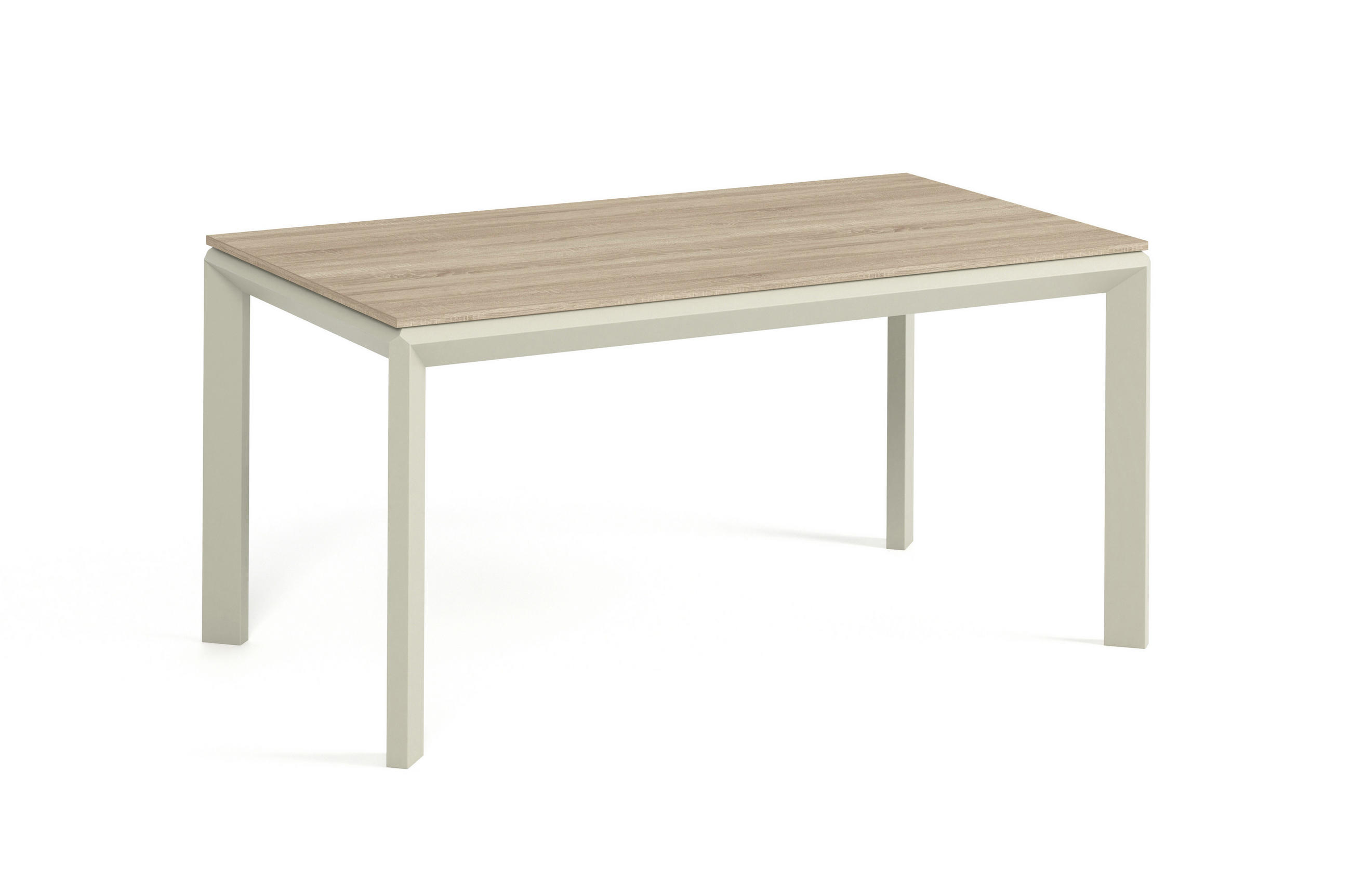 Meblini Esstisch Sonoma Eiche, Kaschmir 160x76x90 cm