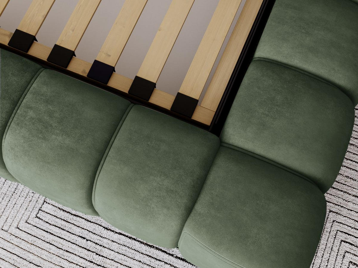 POLSTERBETT Italia 160x200 Grün - Grün, Textil (160/200cm) - Graingold