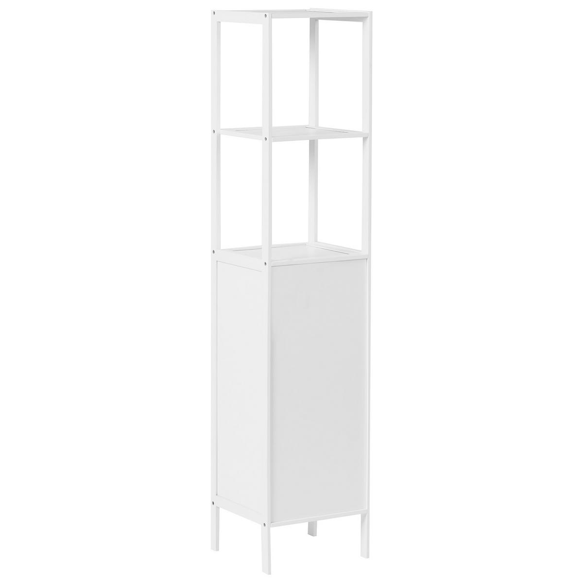 RAFT bambus alb Owasso - alb, lemn (32/145/30cm) - Beliani