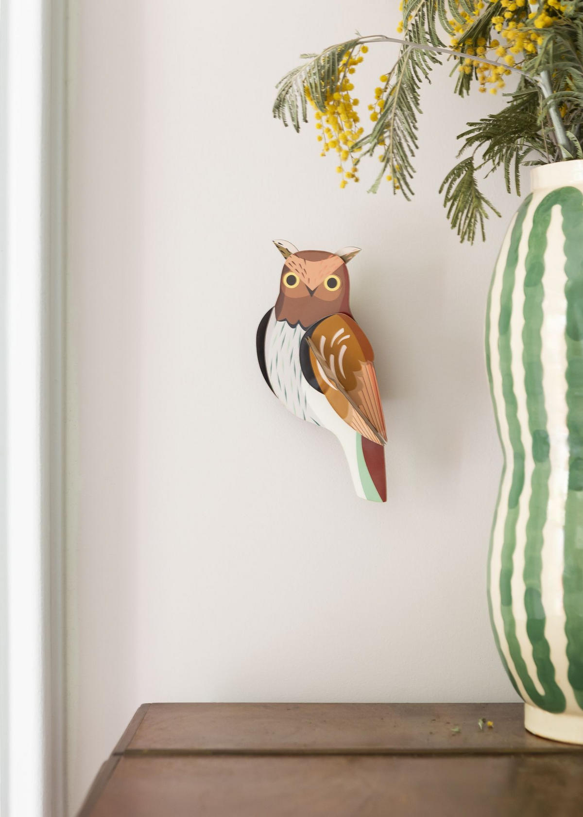 WANDSKULPTUR Bunt 5,5/16 cm - Multicolor, Wellpappe (5.5/16/9cm) - Studio Roof