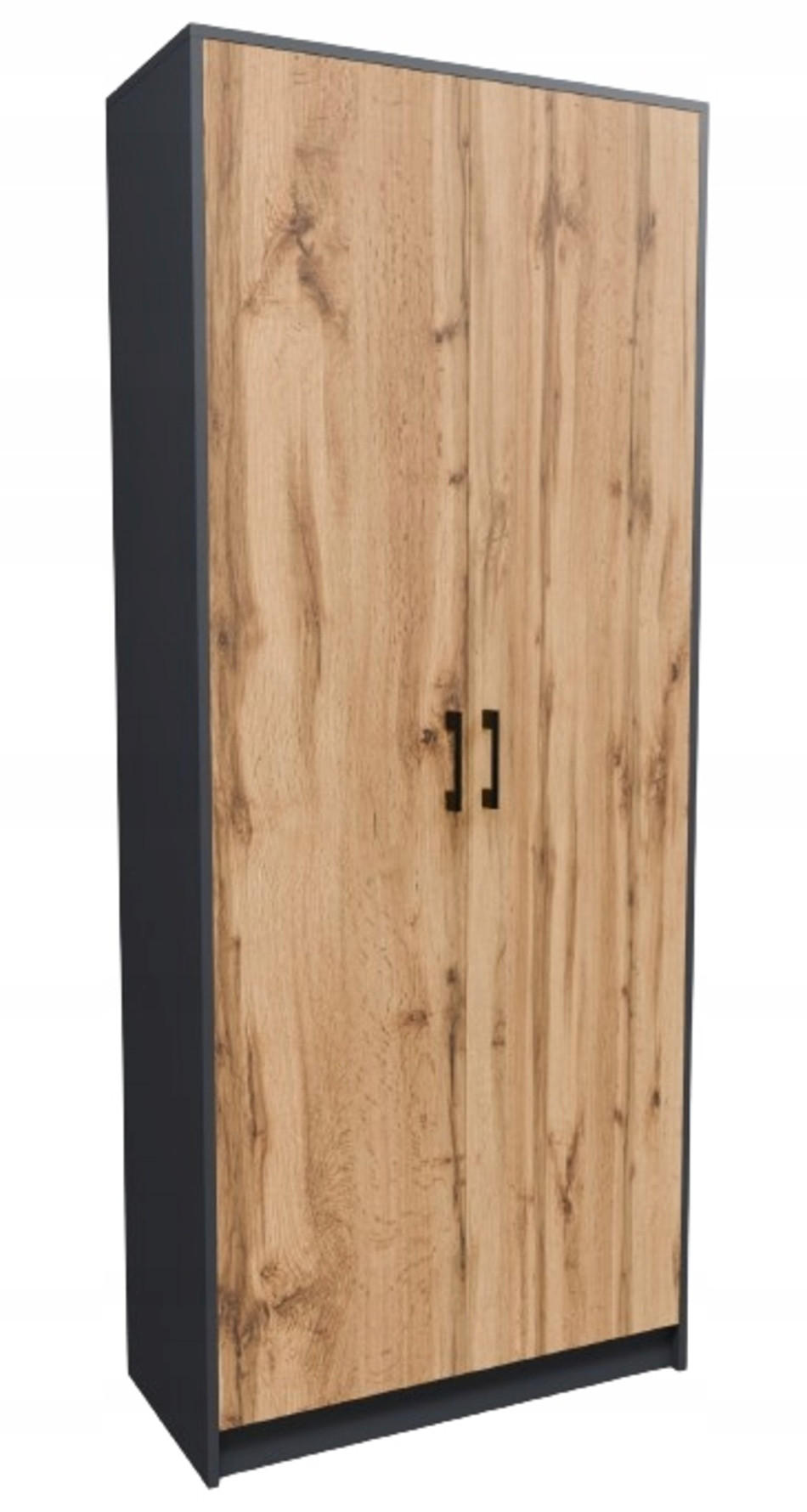 Matkam Möbel Bücherregal Anthrazit 74x180x35 cm