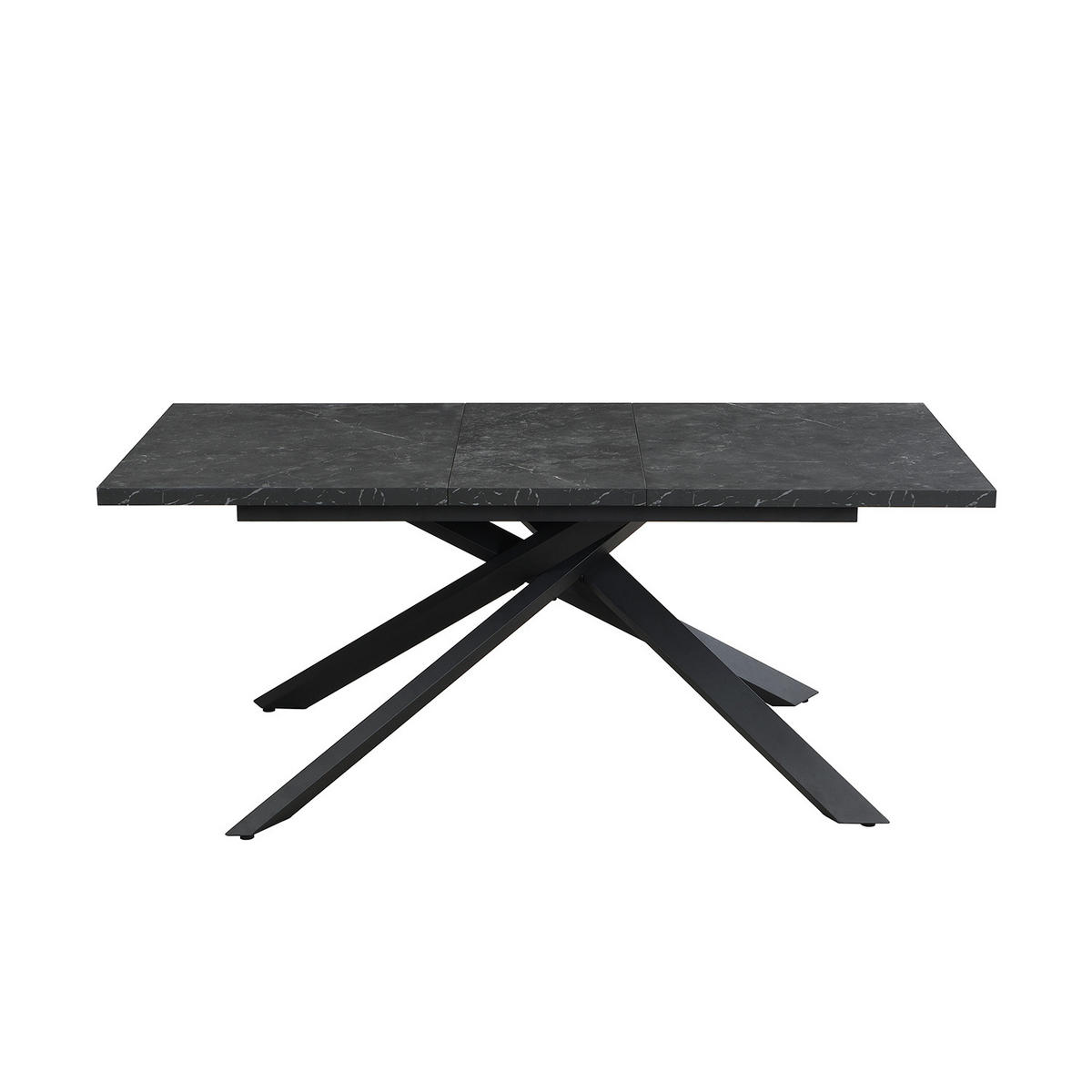 AUSZIEHTISCH MALTEX 140-220/90/76 cm - Anthrazit/Schwarz, Metall (90/140/76cm) - DUBI Möbel