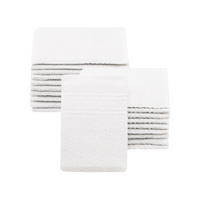 WASCHHANDSCHUH, 20er-Set, 16x22 cm, 70% Baumwolle, 30% Polyester, Weiß - Weiß, Textil (16/22cm) - Zollner