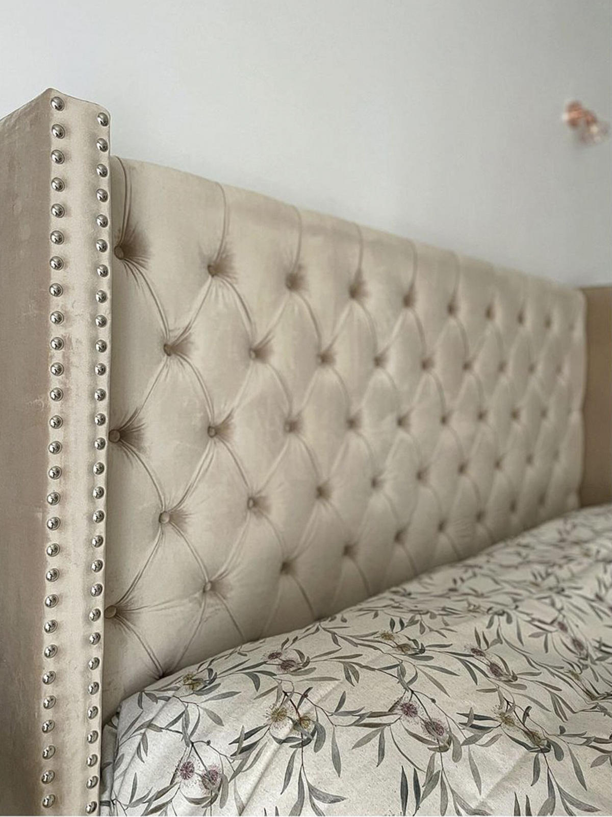 POLSTERBETT 160/200 cm Beige Lubbon - Beige, Textil (160/200cm) - Beliani