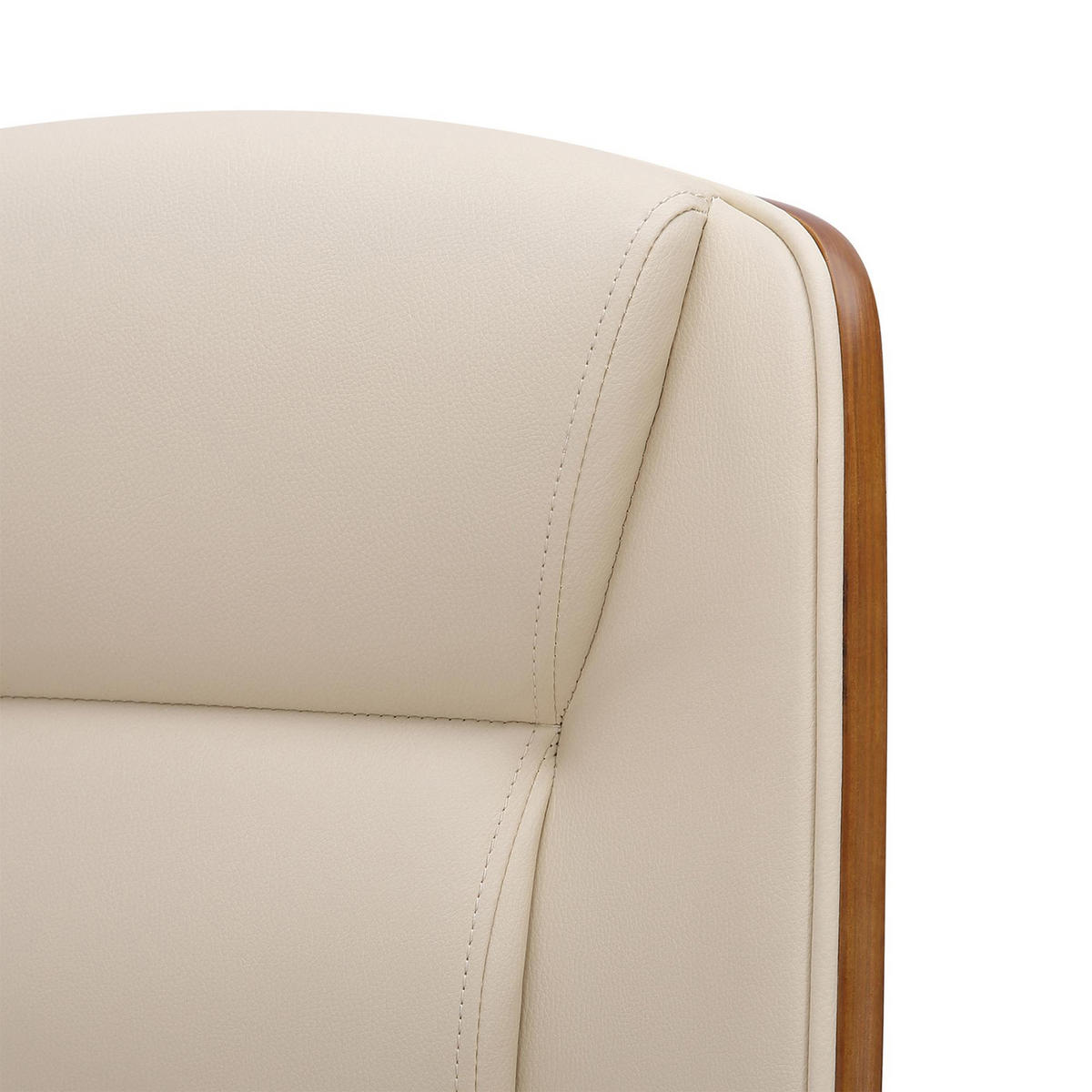BÜROSTUHL Nyxar walnuss/creme - Chromfarben/Creme, Metall (60/110/68cm) - TPFLiving