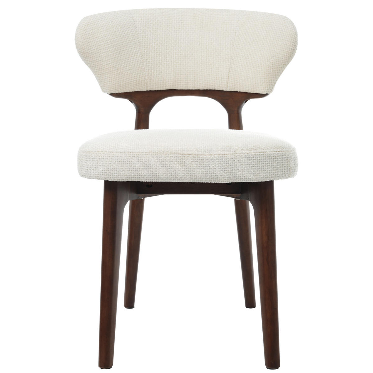 ESSZIMMERSTÜHLE 6er Holz Chenille hellbeige modern - Beige, Textil (58.5/75/53cm) - FLIEKS