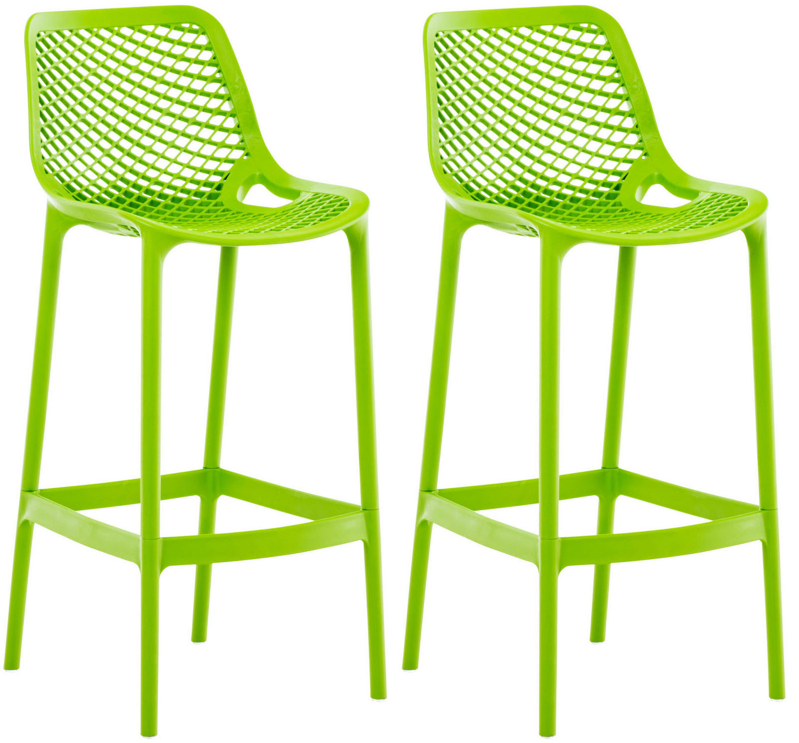 TPFLiving Barhocker Grün 45x105x53 cm