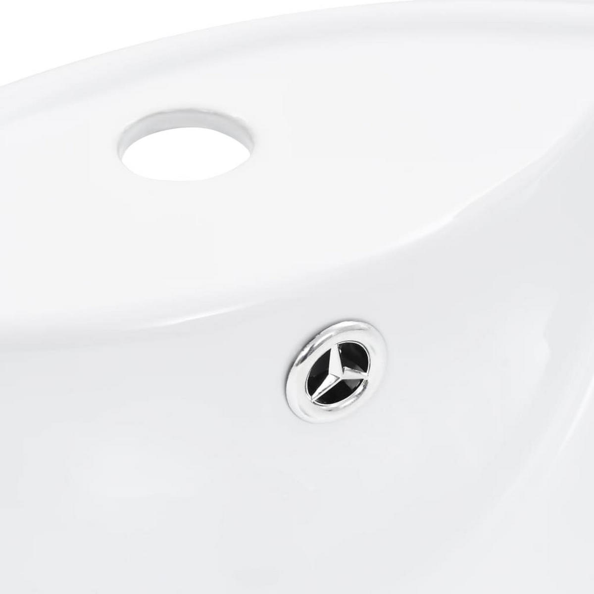 WASCHBECKEN Laird 46.5/46.5/18 cm - Weiß, Keramik (46.5/18/46.5cm) - Nettlife