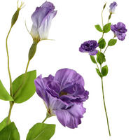 UMĚLÁ KVĚTINA, Eustoma - zelená barva, plast (70cm) - Mondex