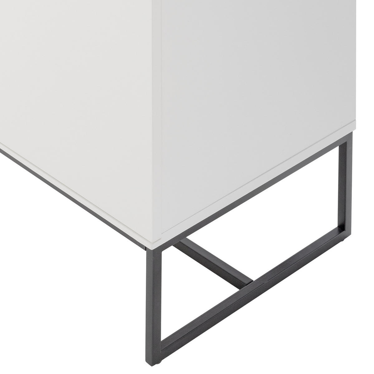 TV-LOWBOARD - Schwarz/Weiß, Holzwerkstoff (165/67/40cm) - home24