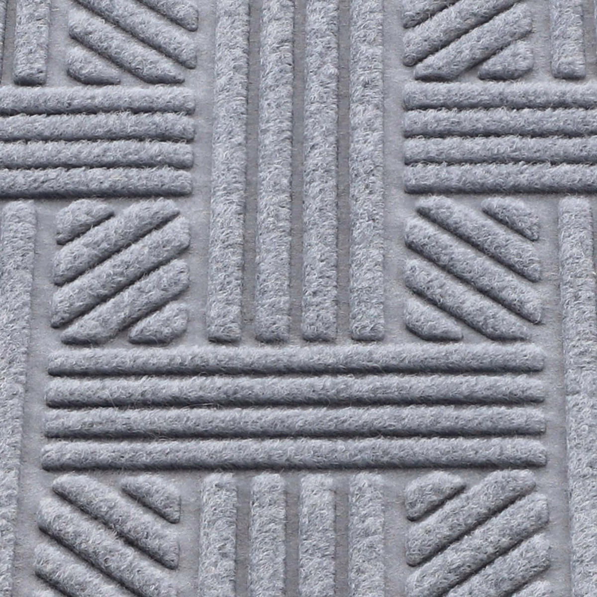 FUSSMATTE 60 x 40 cm, rechteckig - Grau, Kunststoff (60/40cm) - KADAX