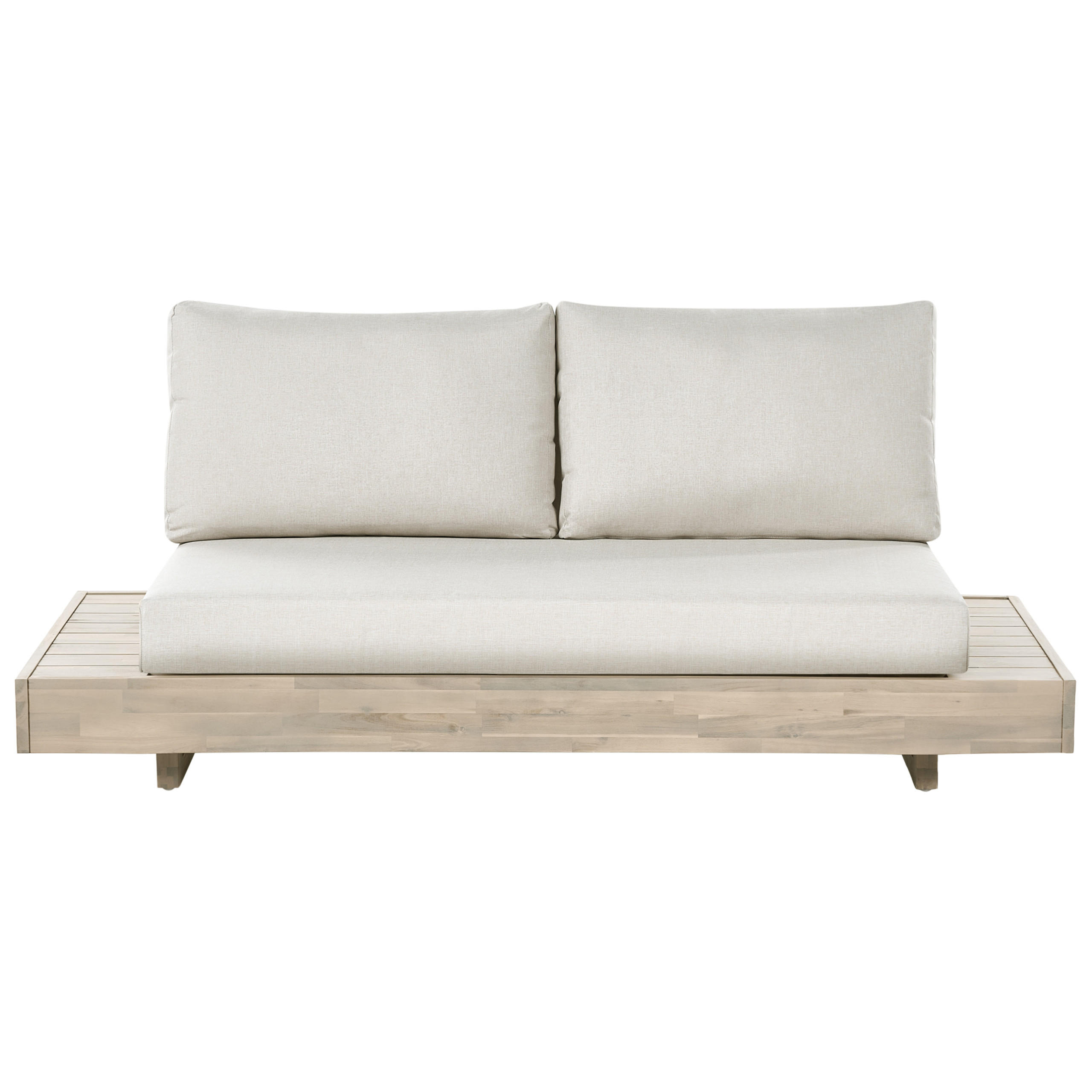 Beliani Gartensofa Hellbraun, Beige, Braun 167x70x68 cm