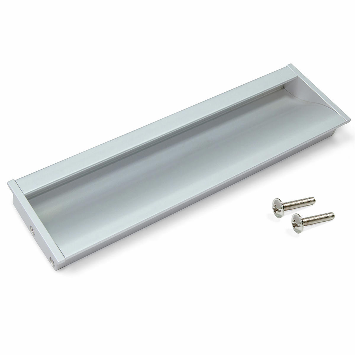 MÖBELGRIFFE Bologna, L190mm, 160mm Achsenabstand, Aluminium, matt eloxiert 5er-set - Dunkelgrau, Metall (9/5/21cm) - EMUCA