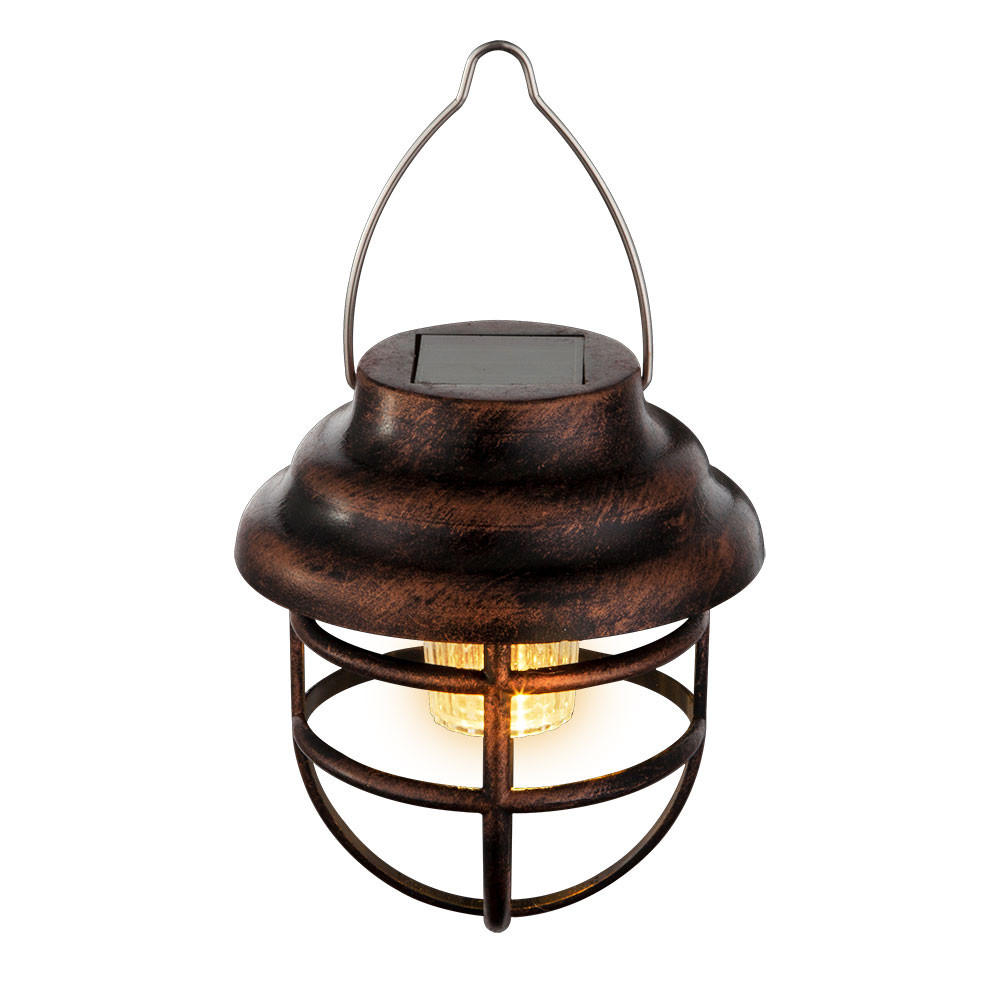 LED AUSSENLEUCHTE Solar rostfarben - Braun, Metall (8/8/14cm)