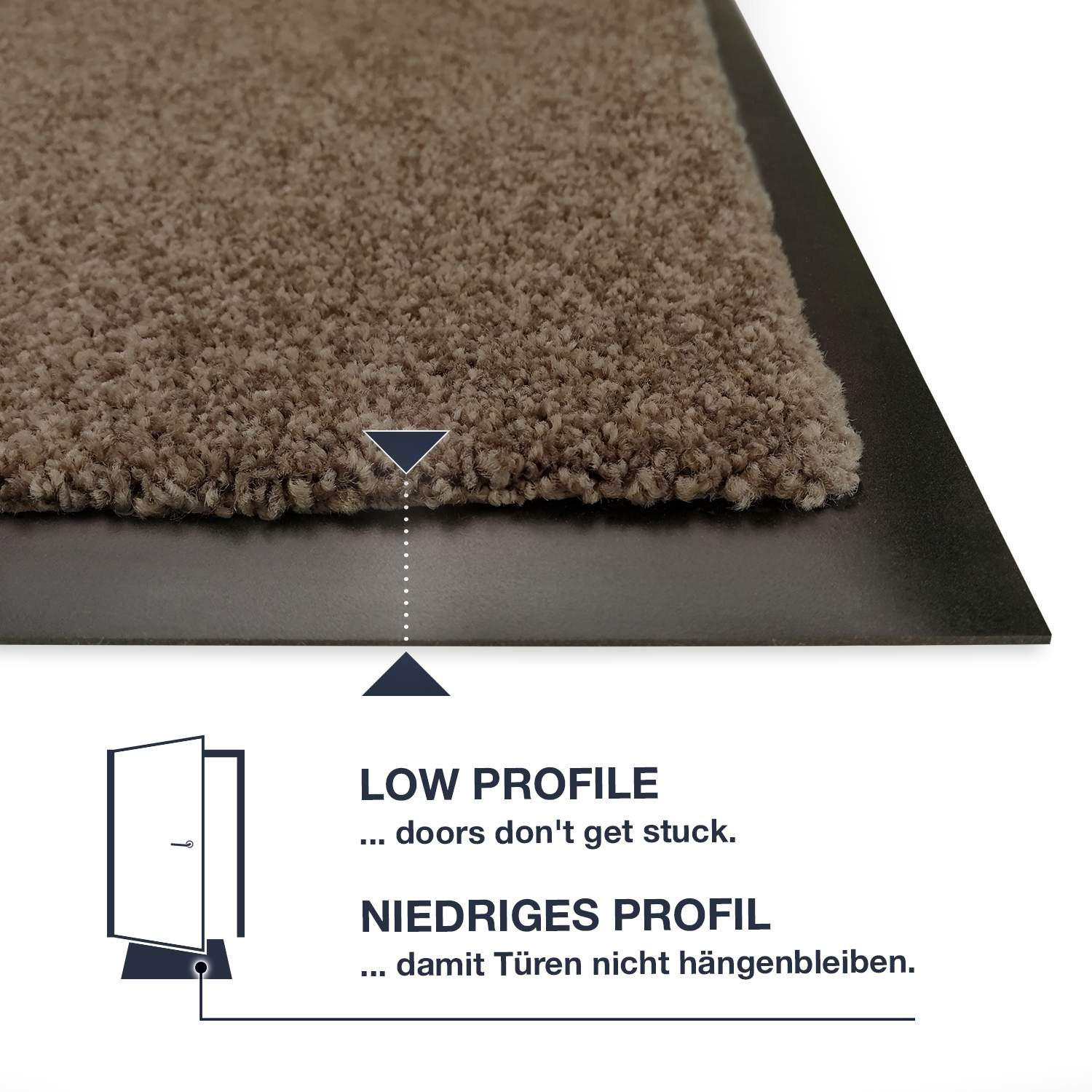 FUSSMATTEN FÜR INNEN & AUßEN TÜRMATTE - Taupe, Textil (50/70cm) - WohnDirect
