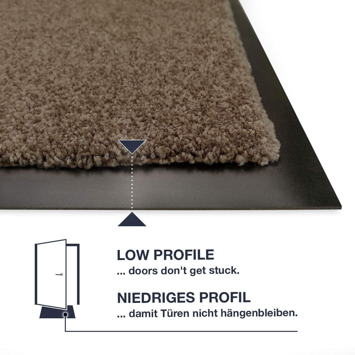 FUSSMATTEN FÜR INNEN & AUßEN TÜRMATTE - Taupe, Textil (50/70cm) - WohnDirect