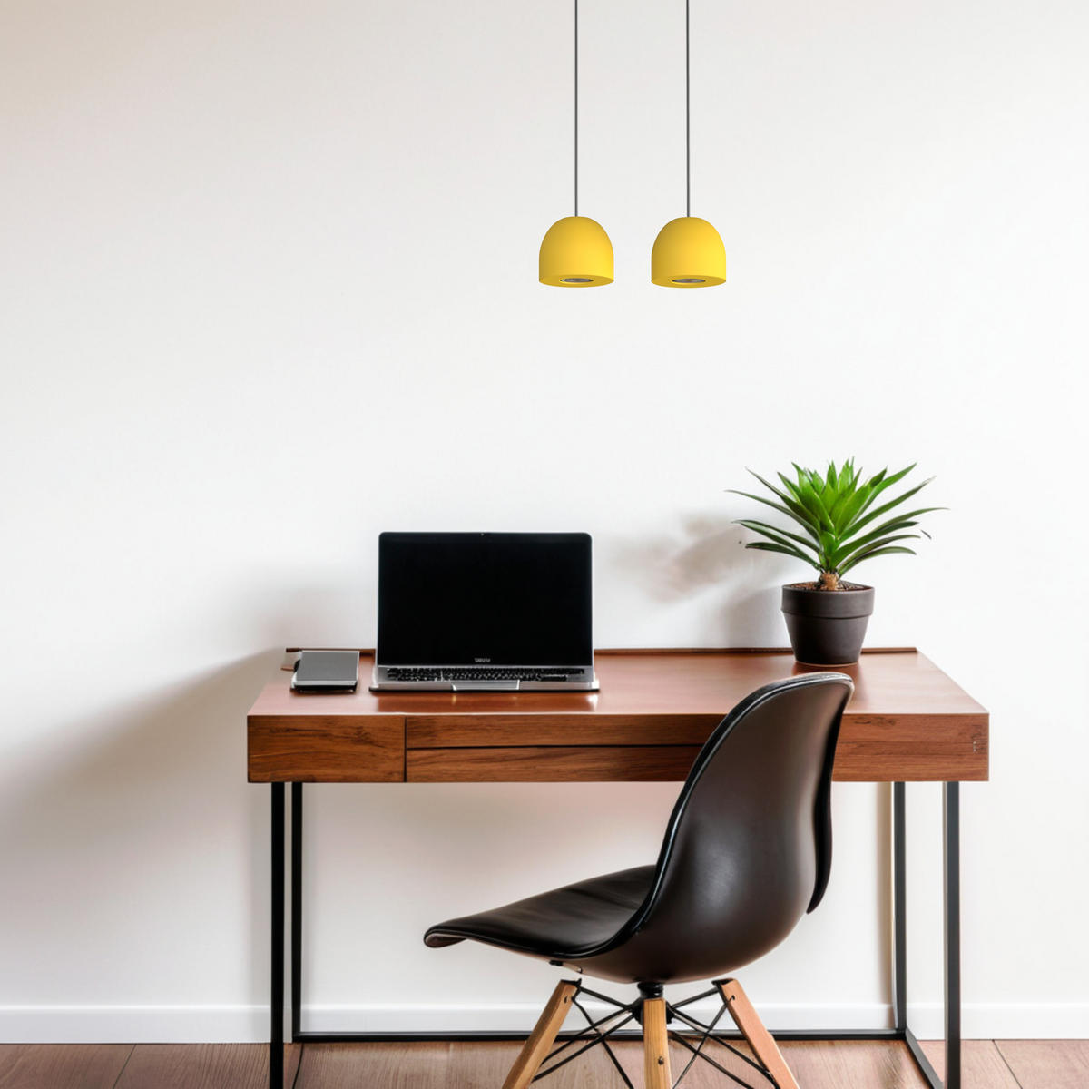 HÄNGELEUCHTE - Gelb, Metall (6.5/27/120cm) - Lumicom