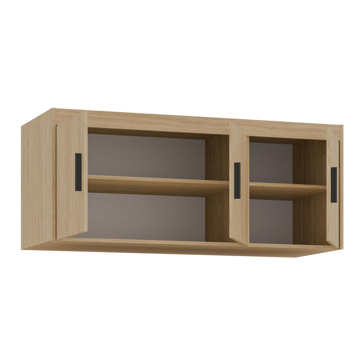 AUFSATZSCHRANK Storicos Geölte Eiche 133/55,5/53 cm - 3T Modern - Eichefarben, Holzwerkstoff/Kunststoff (133/55/53cm) - AX Living