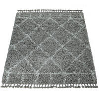 HOCHFLORTEPPICH 160/230 cm Nador 755 - Grau, Textil (160/230cm) - Paco Home