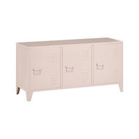 BÜROSCHRANK Metall Beige Cardiff - Beige, Metall (120/60/40cm) - Beliani