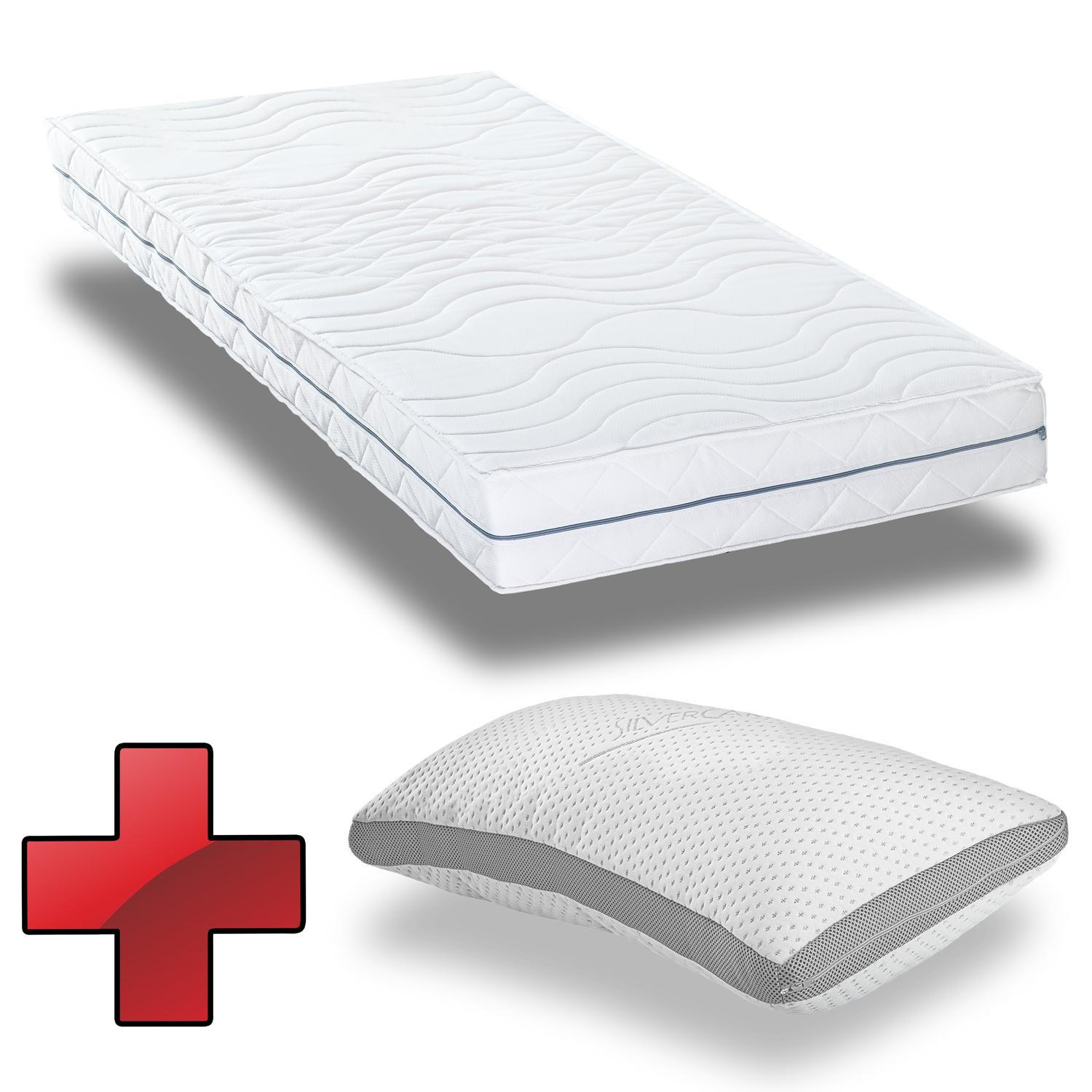 KALTSCHAUMMATRATZE Premium 100x200 cm - Weiß, Textil (100/200cm) - Supportho