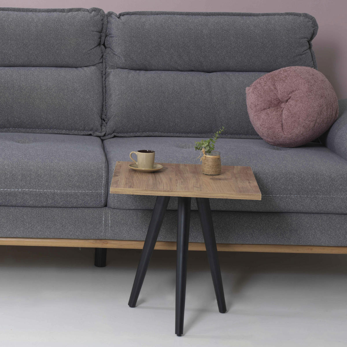 COUCHTISCH Ballerup 45/45/50 - Braun, Holzwerkstoff (45/45/50cm) - [en.casa]