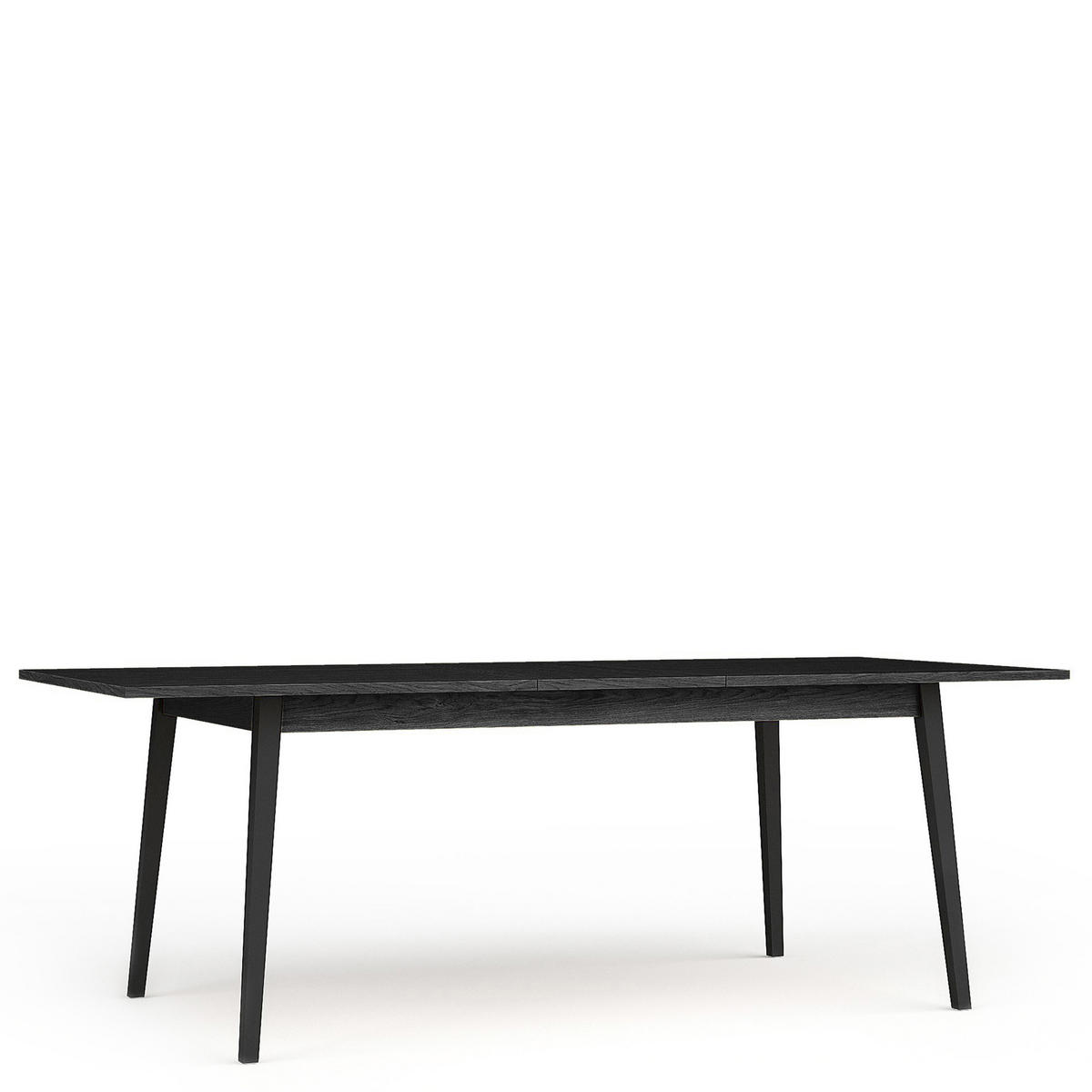 ESSTISCH VIDIS Esszimmer, Ausziehbar - Schwarz, Holzwerkstoff (90/180/76cm) - KONSIMO®