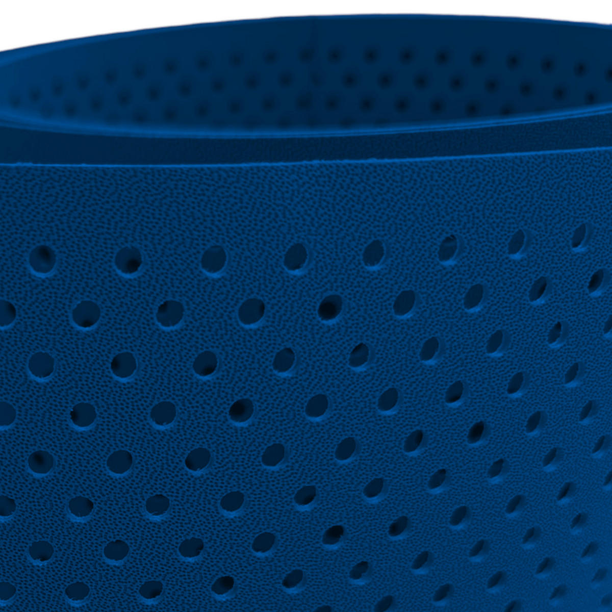 SICHTSCHUTZSTREIFEN PP Premium Gelocht 15 Prozent Streifen Enzianblau 2,55m - Blau, Kunststoff (255/19cm) - ZAUN|ZU
