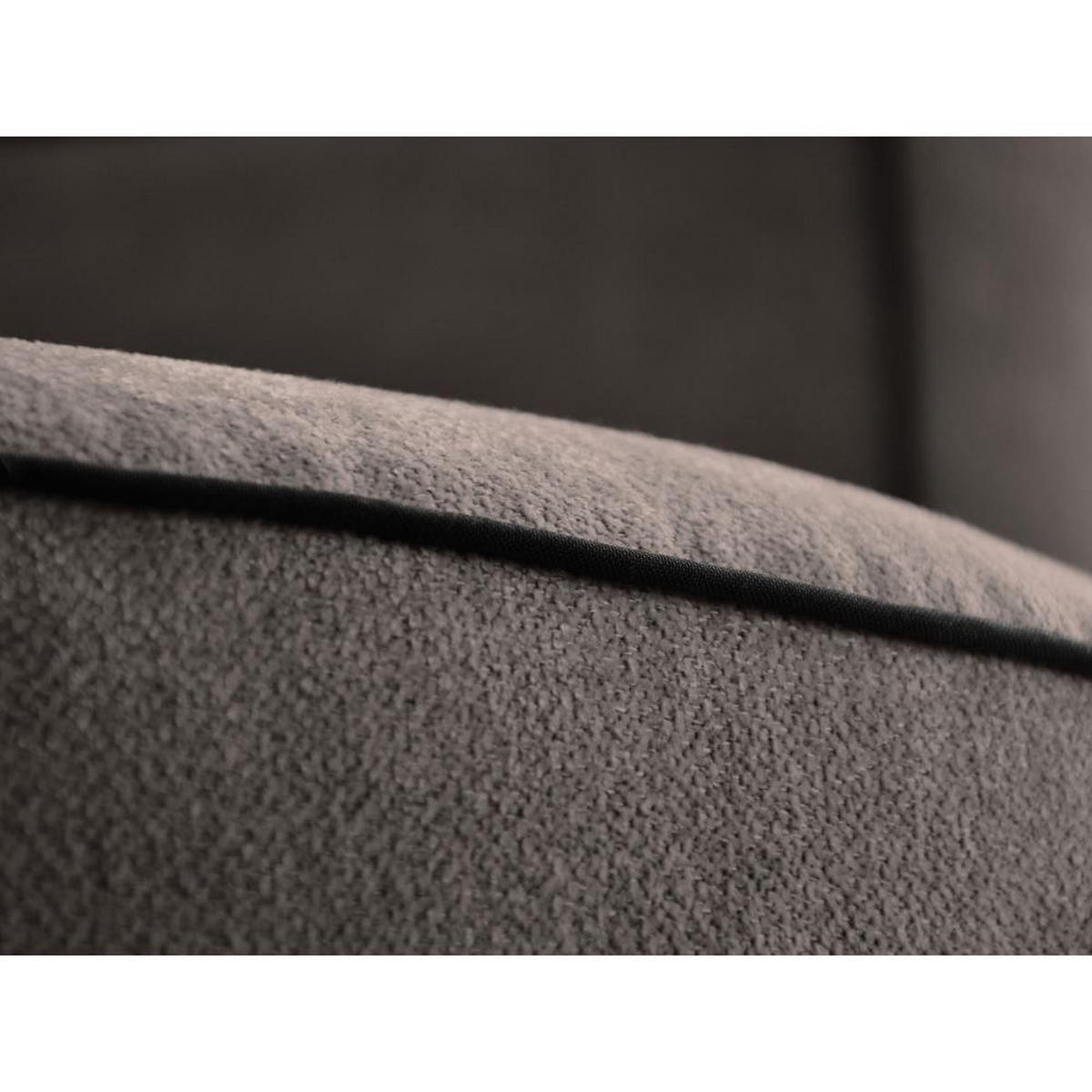 DREHSESSEL Dolce braun velour - Schwarz/Braun, Textil (90/83/90cm) - Beautysofa