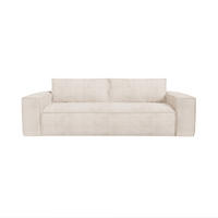 SCHLAFSOFA EXPRESS Dunlopillo Kordstoff creme 160 cm - Creme, Textil (234/90/100cm) - Sia Home