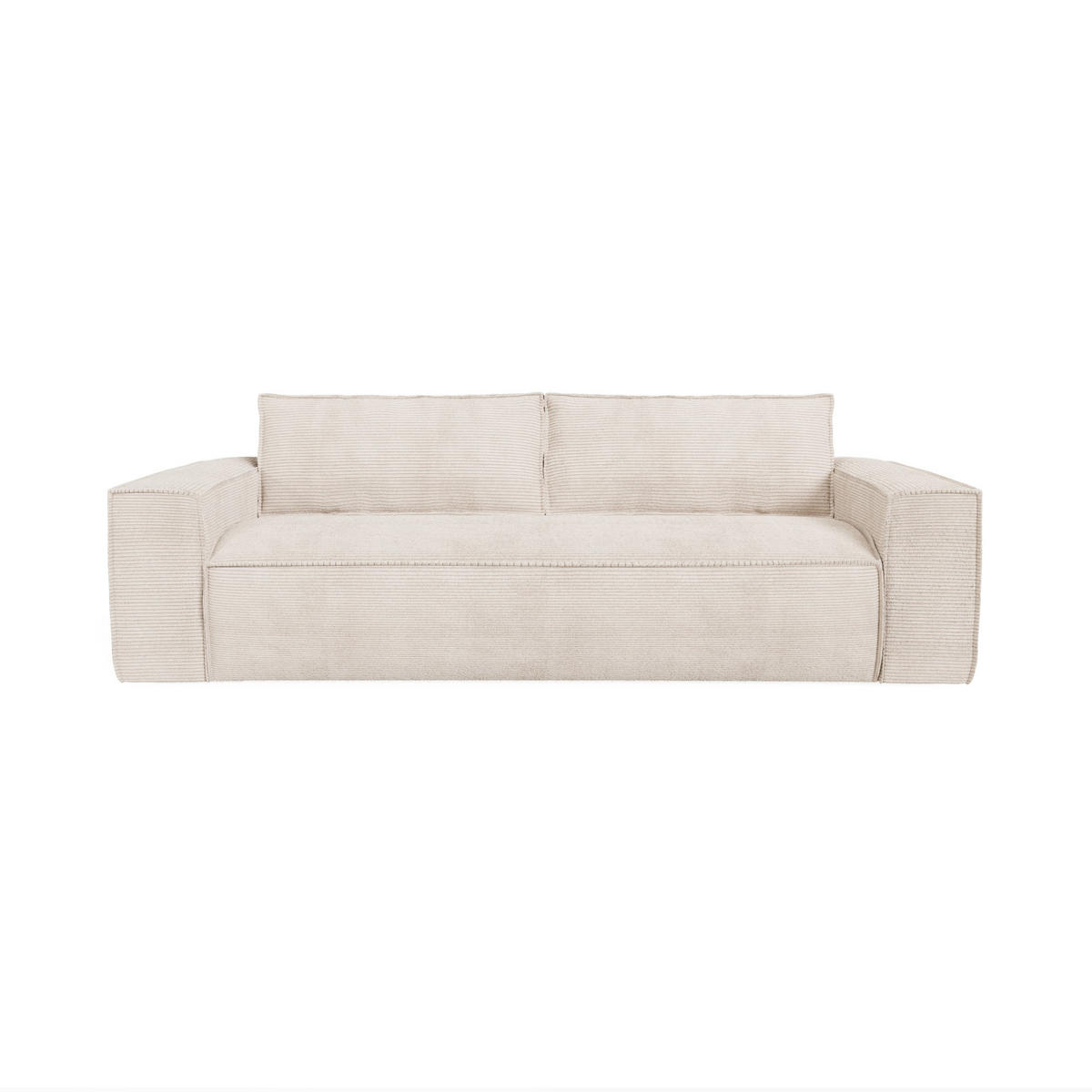 SCHLAFSOFA EXPRESS Dunlopillo Kordstoff creme 160 cm - Creme, Textil (234/90/100cm) - Sia Home