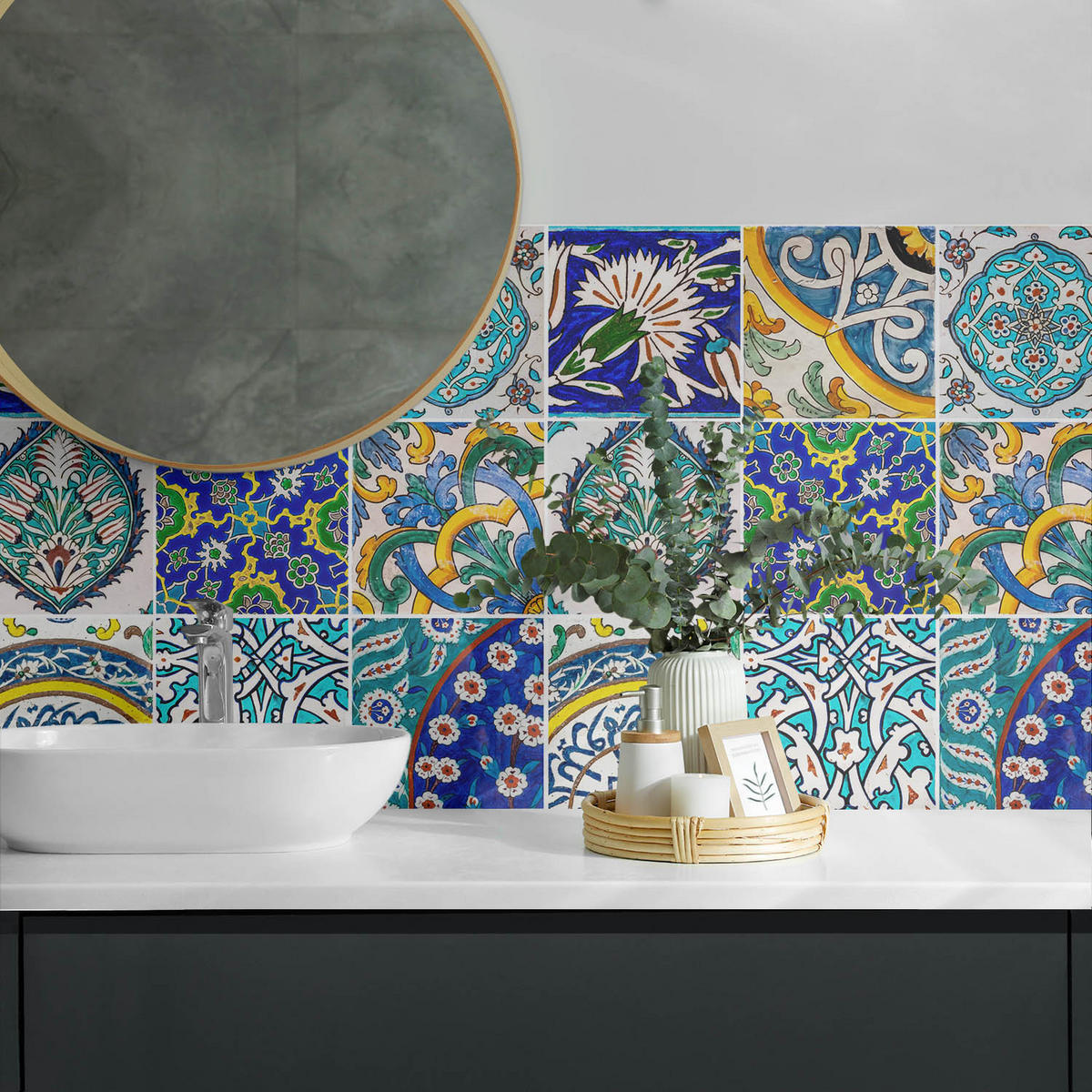 WANDPANEEL 120x60 cm selbstklebend Cordalla - Dunkelblau, Kunststoff (60/1.6/120cm) - Wallfluent