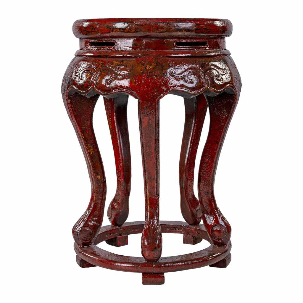 BEISTELLTISCH aus Holz 36x36x55cm cm - Rot, Holz (36/36/55cm) - Wanderlust