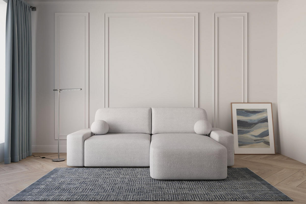 ECKSOFA - Universale Ecksofa Lisbon - Hellgrau (Anthology 15) - Hellgrau, Holzwerkstoff (270/180cm) - Möblo