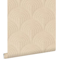 TAPETE 3D Muster 50 x 900 cm - Beige, Papier (50/900cm) - ESTAhome