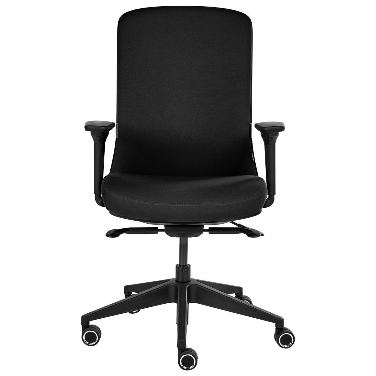 KANCELÁŘSKÁ ŽIDLE Látka Černá Kamilon - černá, textil (60/98/65cm) - Beliani