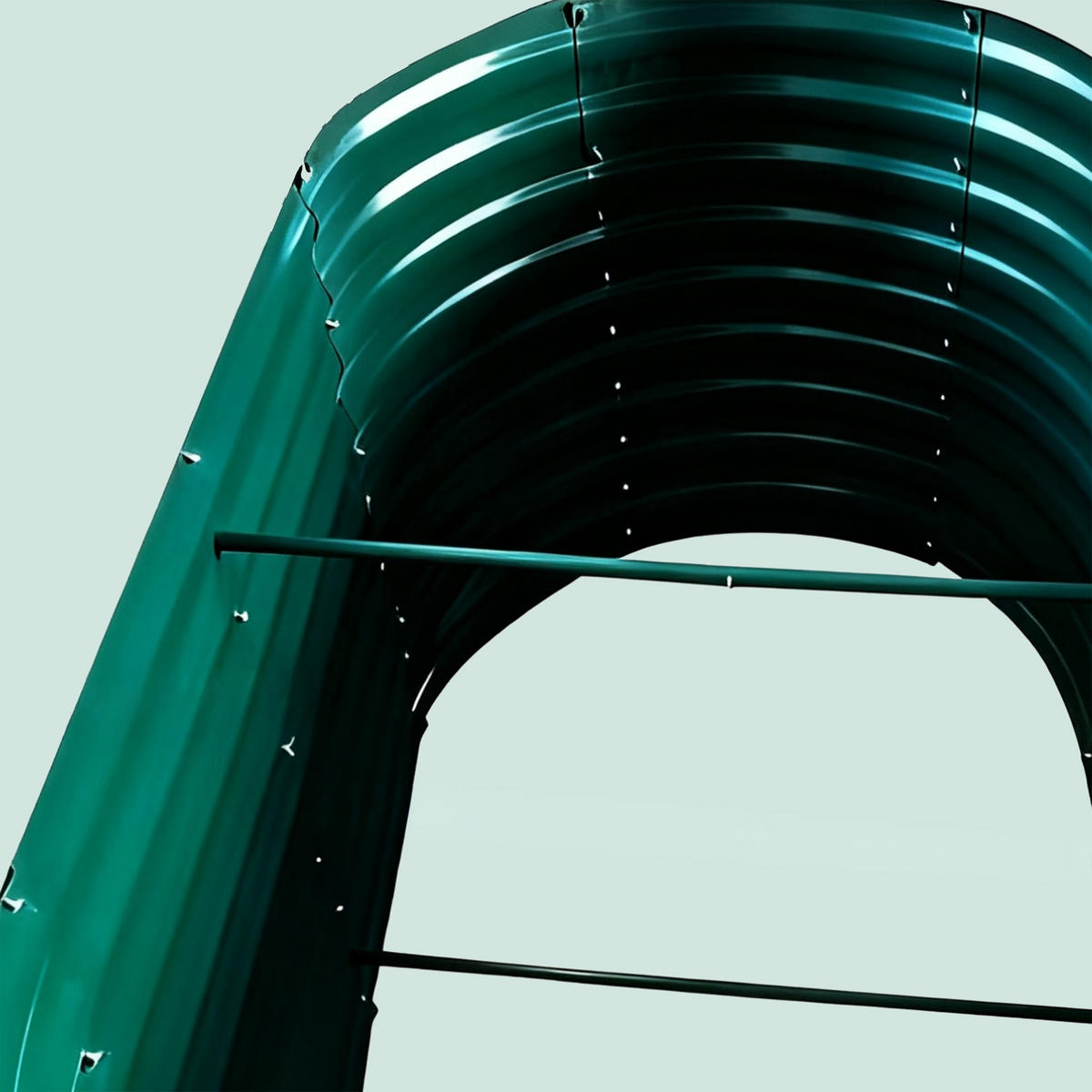 HOCHBEET - Grün, Metall (200/60/100cm) - Relaxdays