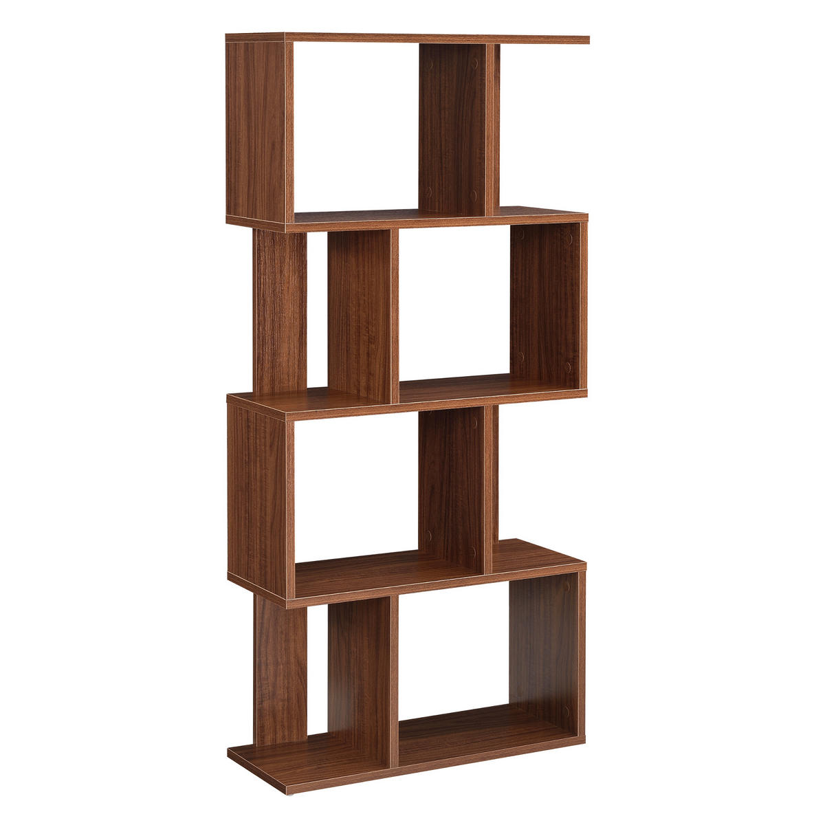 BÜCHERREGAL Brattahlid - Walnussfarben, Holzwerkstoff (60/130/24cm) - [en.casa]