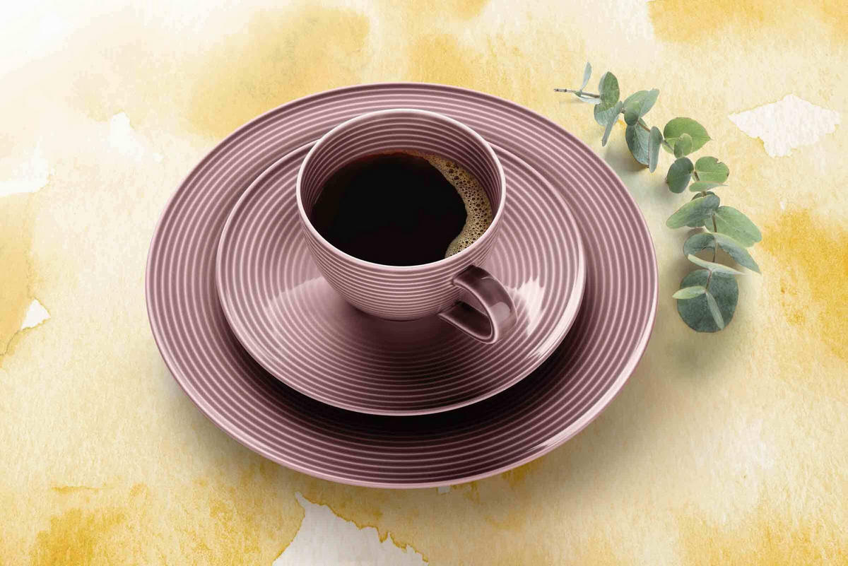 UNTERTASSEN Beat Color Glaze Altrosa ø 16,7 cm 6er Set - Dunkelrosa, Keramik (16.7cm) - Seltmann Weiden