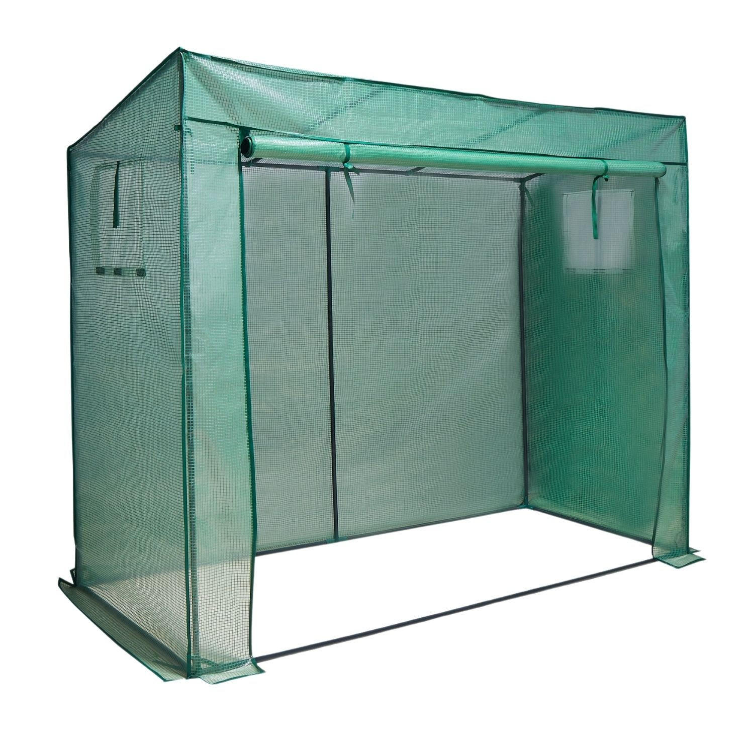 GEWÄCHSHAUS für Tomaten 200/80/170 cm - Grün, Kunststoff (80/170/200cm) - Coemo