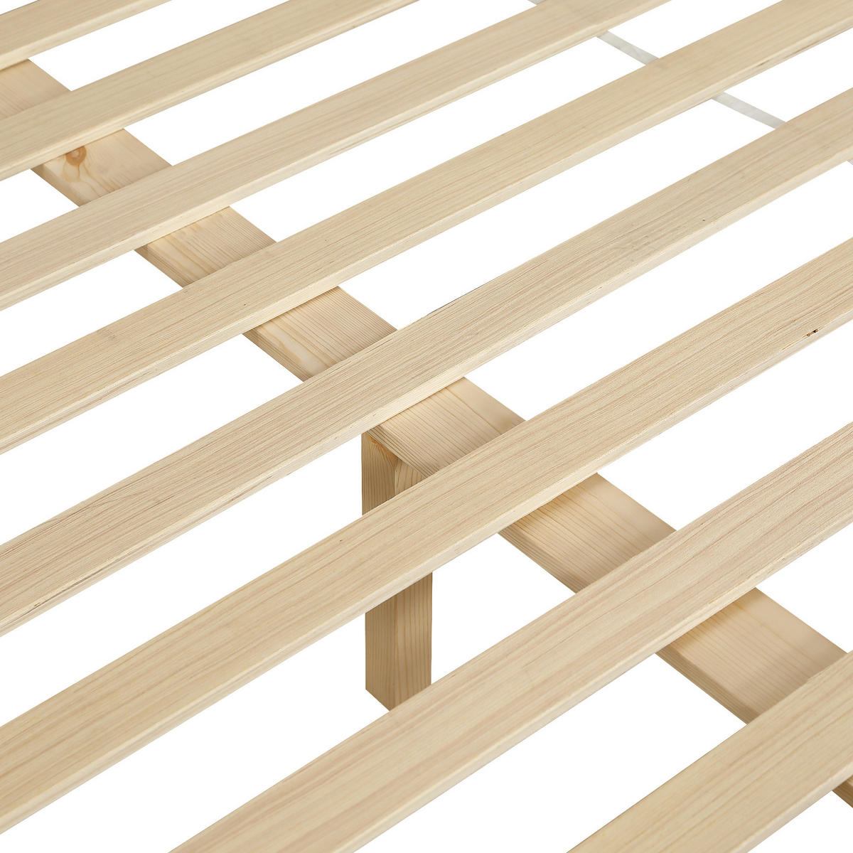 HOLZBETT 140/200 cm DE-00444, in Weiß, Schubladen, Kiefernholzrahmen - Weiß, Holz (140/200cm) - ComfortXL