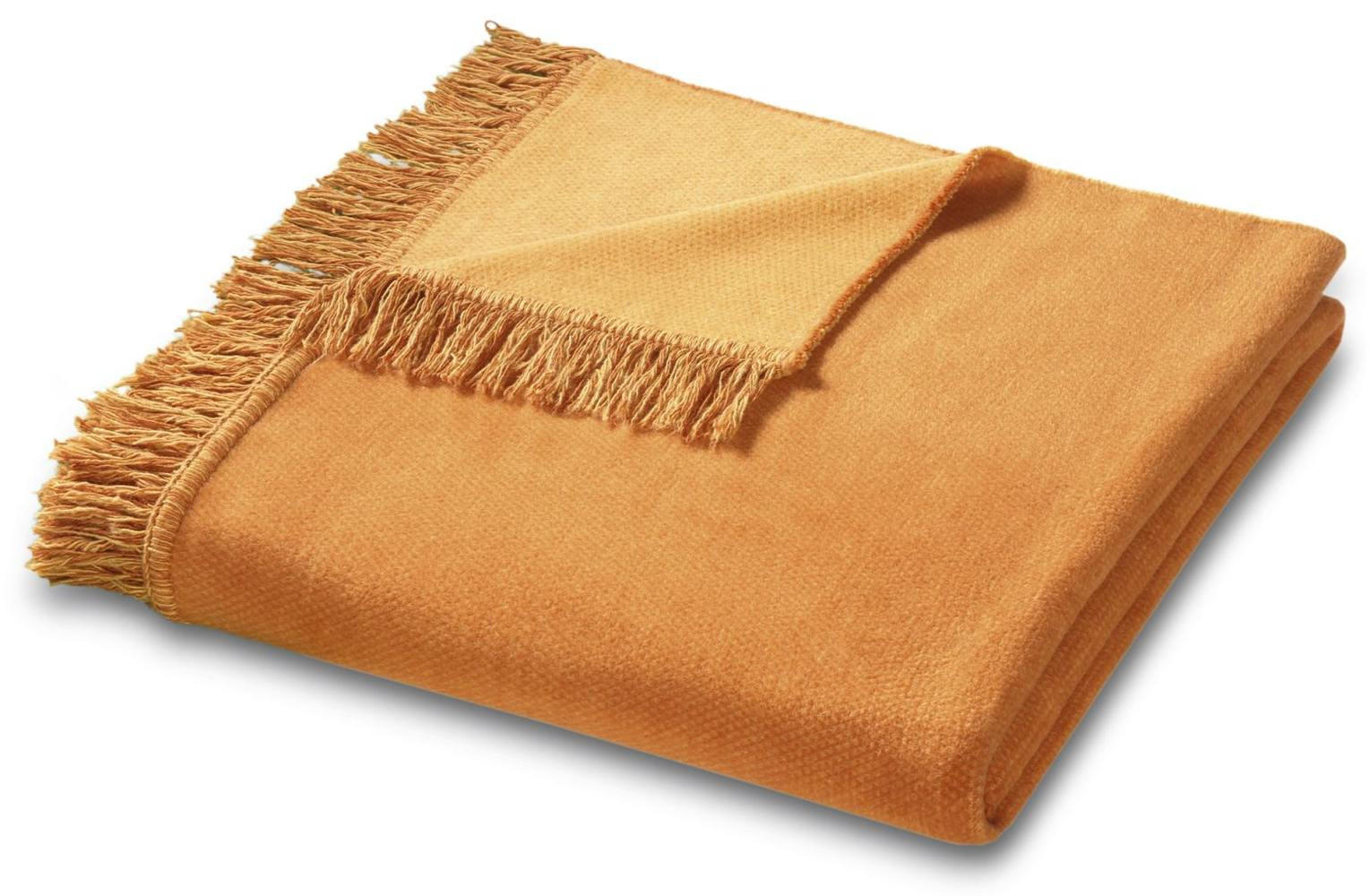 TAGESDECKE Wohndecke Capri bright 120 x 170cm - Dunkelorange, Textil (120/200cm) - Biederlack