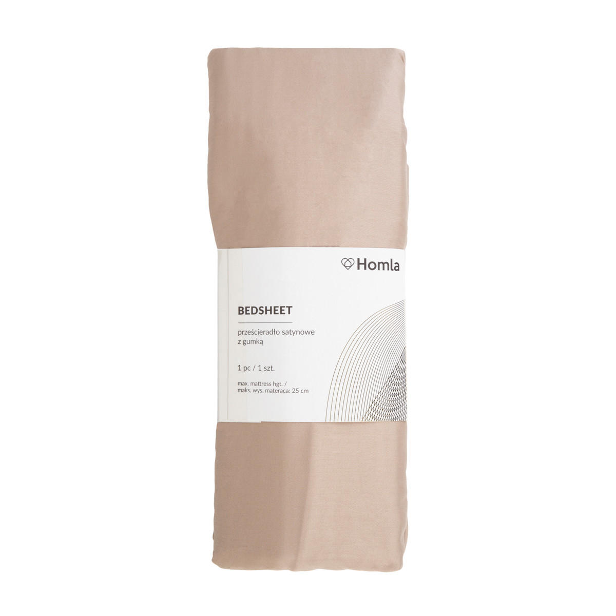 BETTLAKEN Danielle beige Satin 140/200 cm - Beige, Textil (140/200cm) - Homla