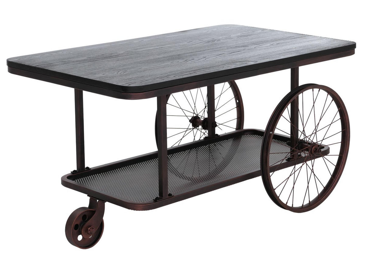 COUCHTISCH eckig Schwarz - Schwarz, Holz (60/100/54cm) - MCW