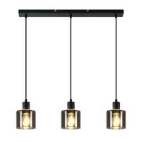 HÄNGELEUCHTE Klassik 3-flammig 68/11/195 cm - Grau, Glas (68/11/195cm) - Nettlife