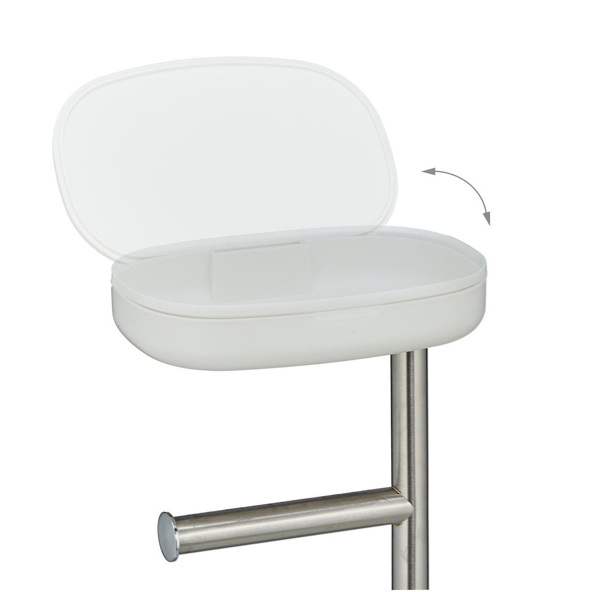 WC-GARNITUR - Multicolor, Kunststoff/Metall (31/69/16cm) - Relaxdays